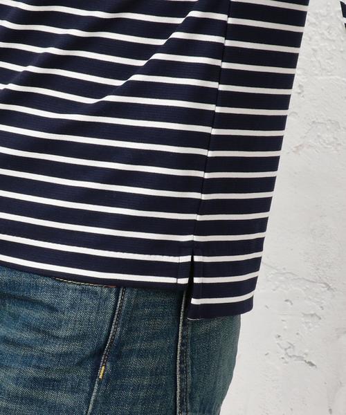 green label relaxing(グリーンレーベルリラクシング)の「KF リップルBOR スクエア/N POカットソー◆(Tシャツ/カットソー・レディース・オフホワイト/コバルトブルー/ネイビー・FREE)」の9枚目の写真
