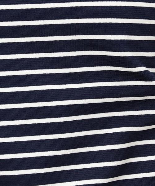 green label relaxing(グリーンレーベルリラクシング)の「KF リップルBOR スクエア/N POカットソー◆(Tシャツ/カットソー・レディース・オフホワイト/コバルトブルー/ネイビー・FREE)」の10枚目の写真