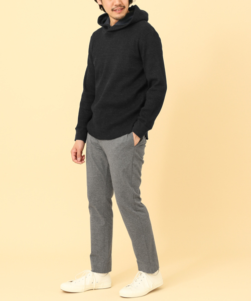 URBAN RESEARCH DOORS MENS（アーバンリサーチ ドアーズ メンズ）の「FORK＆SPOON Jersey Trousers（その他パンツ・メンズ・ブラック/グレー系その他・5/4）」の4枚目の写真