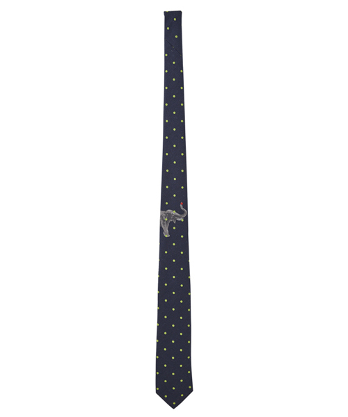 giraffe（ジラフ）の「エレファントドットタイ DK.NAVY×LT.GREEN