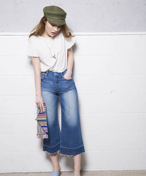 FREE'S MART(フリーズマート)の「【追加生産】袖プリーツカットソー(Tシャツ/カットソー・レディース・ブルー/ネイビー/ホワイト/ピンク・FREE)」の17枚目の写真