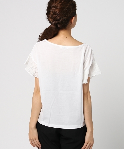 FREE'S MART(フリーズマート)の「【追加生産】袖プリーツカットソー(Tシャツ/カットソー・レディース・ブルー/ネイビー/ホワイト/ピンク・FREE)」の9枚目の写真