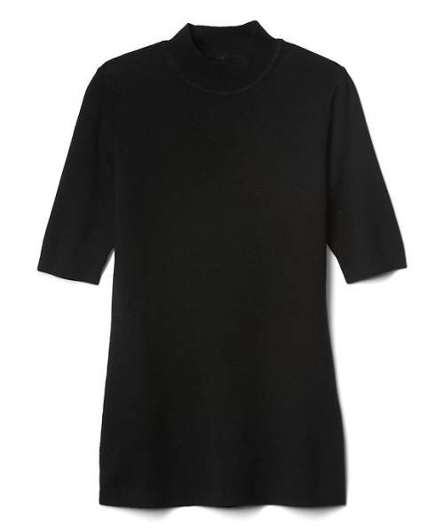 GAP(ギャップ)の「Gap 五分袖モックネック(ニット/セーター・レディース・ネイビー/ブラック・XXS/XS/M/L/S)」の6枚目の写真