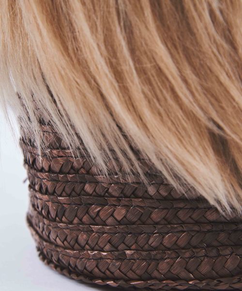 Laugoa（ラウゴア）の「【LAUGOA】フェイクファーかごショルダー　Moelleux　0174-30010   （ショルダーバッグ・レディース・グレー/ベージュ/ホワイト・FREE）」の4枚目の写真