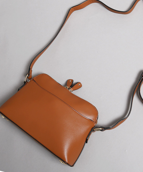 PLAIN CLOTHING（プレーンクロージング）の「ミニマムショルダーバッグ【PLAIN CLOTHING】（ショルダーバッグ・レディース・ネイビー/モカ/グレー/キャメル/ブラック/レッド・FREE）」の6枚目の写真