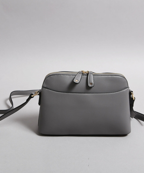 PLAIN CLOTHING（プレーンクロージング）の「ミニマムショルダーバッグ【PLAIN CLOTHING】（ショルダーバッグ・レディース・ネイビー/モカ/グレー/キャメル/ブラック/レッド・FREE）」の3枚目の写真