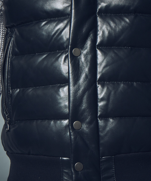 5351 pour les s ラムスキンレザーダウンベスト 5351 POUR LES HOMMES