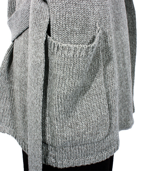 ８(eight)（エイト）の「ダメージ ニット ガウン コーディガン（カーディガン/ボレロ・メンズ・ブラック/グレー/カーキ・LARGE/MEDIUM/X-LARGE）」の13枚目の写真