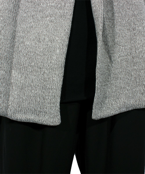 ８(eight)（エイト）の「ダメージ ニット ガウン コーディガン（カーディガン/ボレロ・メンズ・ブラック/グレー/カーキ・LARGE/MEDIUM/X-LARGE）」の14枚目の写真
