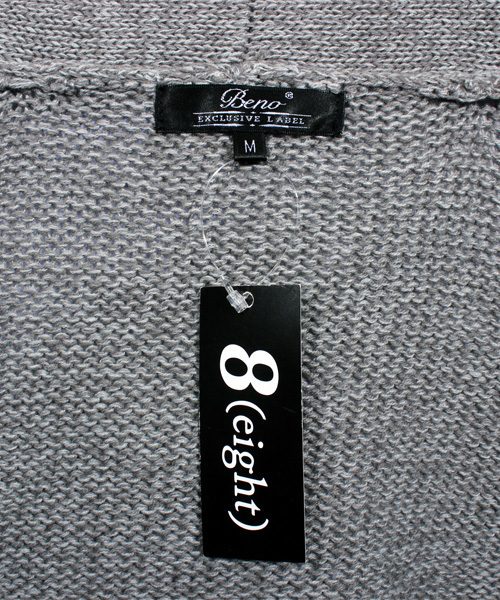 ８(eight)（エイト）の「ダメージ ニット ガウン コーディガン（カーディガン/ボレロ・メンズ・ブラック/グレー/カーキ・LARGE/MEDIUM/X-LARGE）」の20枚目の写真