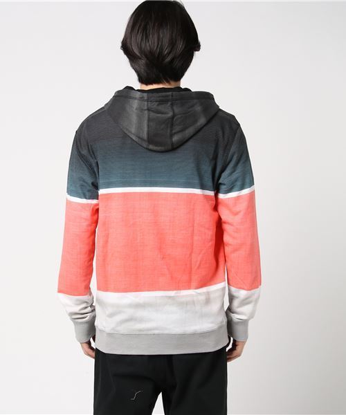 rip curl(リップカール)の「【RIP CURL リップカール】ボーダーフルジップパーカ(パーカー・メンズ・コーラル/グレー・LARGE/MEDIUM)」の5枚目の写真