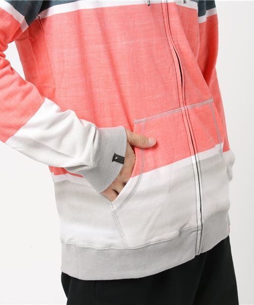 rip curl(リップカール)の「【RIP CURL リップカール】ボーダーフルジップパーカ(パーカー・メンズ・コーラル/グレー・LARGE/MEDIUM)」の7枚目の写真