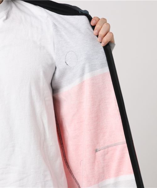 rip curl(リップカール)の「【RIP CURL リップカール】ボーダーフルジップパーカ(パーカー・メンズ・コーラル/グレー・LARGE/MEDIUM)」の8枚目の写真