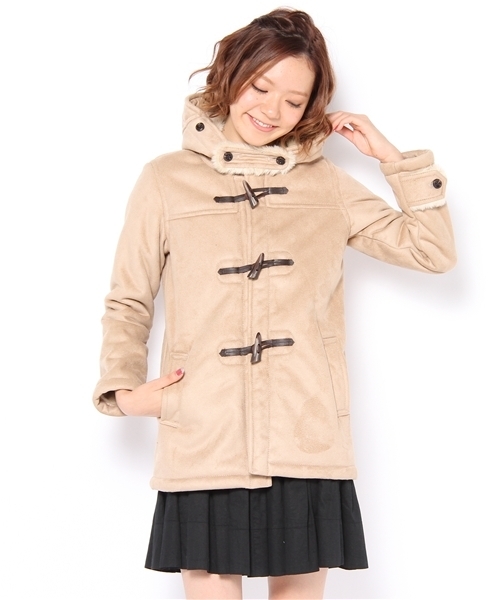 CIAOPANIC（チャオパニック）の「【Ｃｉａｏｐａｎｉｃ】フェイクムートンダッフルコート（ダッフルコート・レディース・キャメル/ベージュ・FREE）」の10枚目の写真