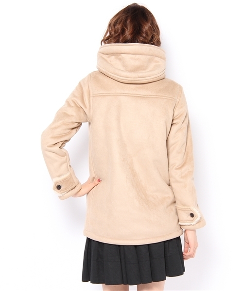 CIAOPANIC（チャオパニック）の「【Ｃｉａｏｐａｎｉｃ】フェイクムートンダッフルコート（ダッフルコート・レディース・キャメル/ベージュ・FREE）」の4枚目の写真