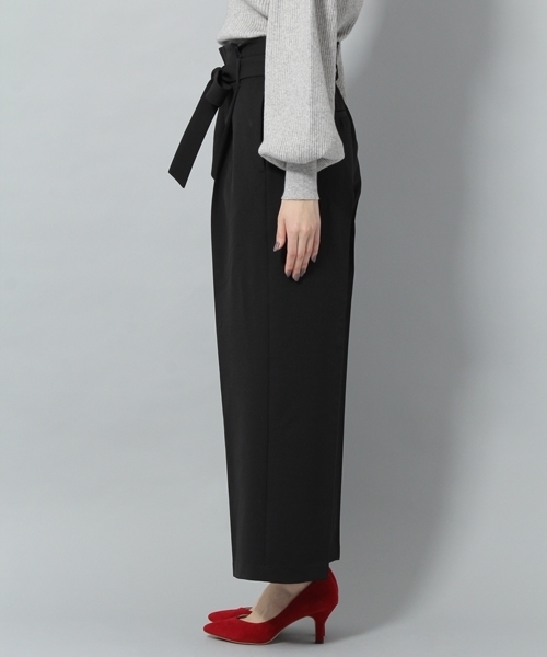 Andemiu（アンデミュウ）の「リボンツキワイドパンツ779254（その他パンツ・レディース・ブラック/キャメル・MEDIUM/SMALL）」の3枚目の写真