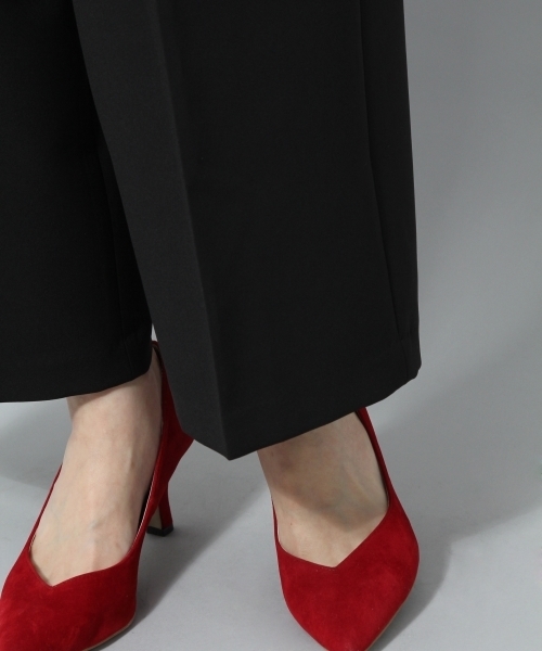 Andemiu（アンデミュウ）の「リボンツキワイドパンツ779254（その他パンツ・レディース・ブラック/キャメル・MEDIUM/SMALL）」の7枚目の写真