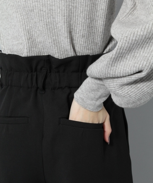 Andemiu（アンデミュウ）の「リボンツキワイドパンツ779254（その他パンツ・レディース・ブラック/キャメル・MEDIUM/SMALL）」の9枚目の写真
