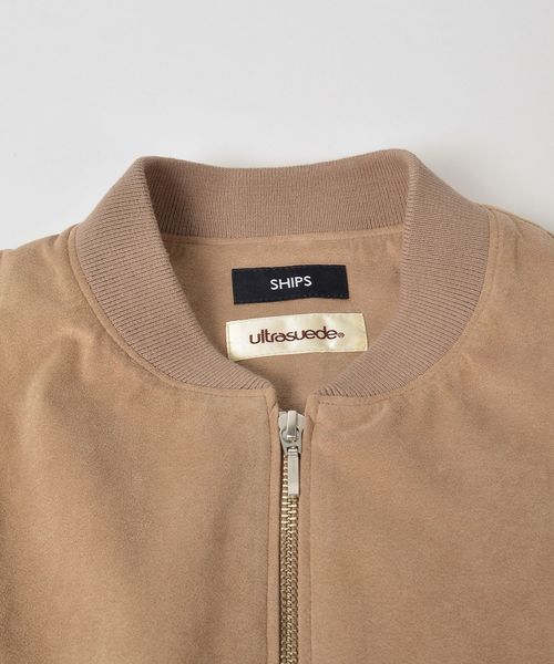 SHIPS(シップス)の「SC: ultrasuede(R) ライト ライダース ブルゾン(ブルゾン・メンズ・ベージュ/ネイビー・SMALL/MEDIUM/LARGE/X-LARGE)」の10枚目の写真