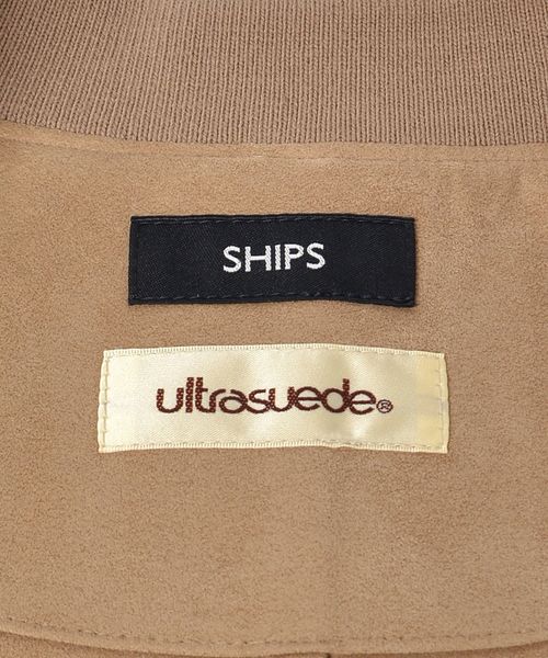 SHIPS(シップス)の「SC: ultrasuede(R) ライト ライダース ブルゾン(ブルゾン・メンズ・ベージュ/ネイビー・SMALL/MEDIUM/LARGE/X-LARGE)」の8枚目の写真