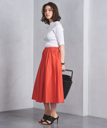 UNITED ARROWS UBCS W SMT フレアスカート　36 カーキ UNITED ARROWS ユナイテッドアローズ フレア スカート ロング