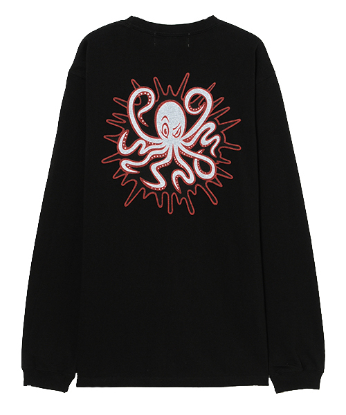 ROMPUS（ロンパース）の「ROMPUSのOCTOPUS TEEのロンT（Tシャツ/カットソー・レディース・ホワイト/ブラック・2/3/4）」の6枚目の写真