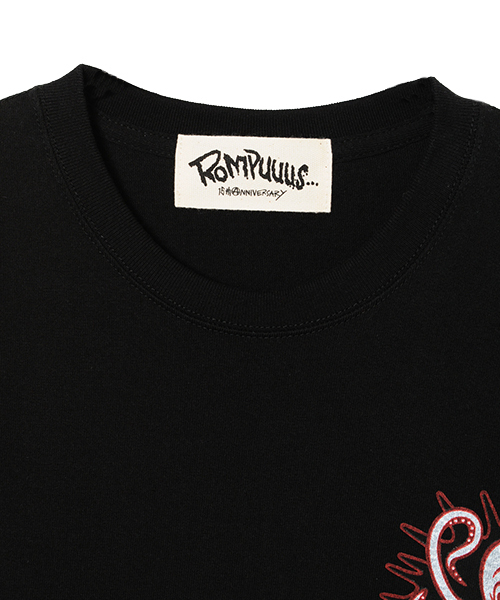 ROMPUS（ロンパース）の「ROMPUSのOCTOPUS TEEのロンT（Tシャツ/カットソー・レディース・ホワイト/ブラック・2/3/4）」の7枚目の写真