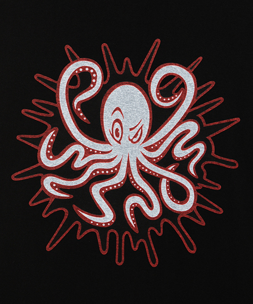 ROMPUS（ロンパース）の「ROMPUSのOCTOPUS TEEのロンT（Tシャツ/カットソー・レディース・ホワイト/ブラック・2/3/4）」の11枚目の写真