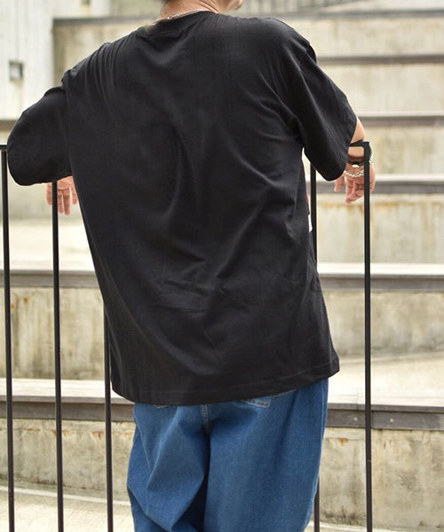 kutir（クティール）の「color bloking TEE / 配色ビッグTシャツ　ハーフスリーブ（Tシャツ/カットソー・メンズ・ホワイト/ブラック/ブラウン・MEDIUM/LARGE）」の10枚目の写真