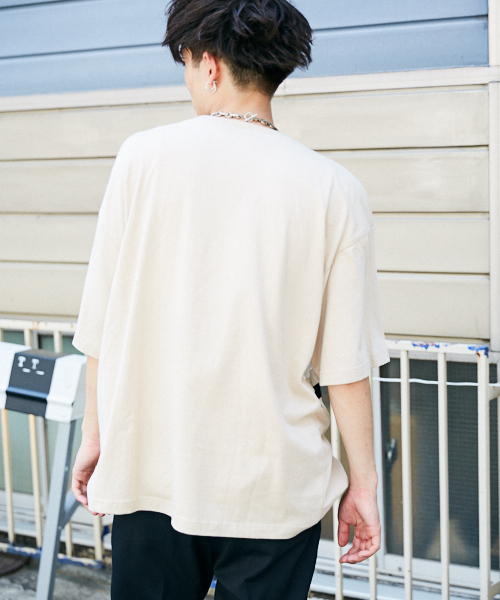 kutir（クティール）の「color bloking TEE / 配色ビッグTシャツ　ハーフスリーブ（Tシャツ/カットソー・メンズ・ホワイト/ブラック/ブラウン・MEDIUM/LARGE）」の20枚目の写真