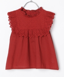 GLOBAL WORK | 【キッズ】フリルネックブラウス/799794(シャツ/ブラウス)