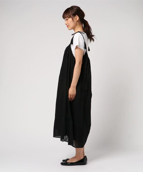 LBC（エルビーシー）の「Tシャツセットキャミワンピース（ワンピース・レディース・ブラック/ネイビー/マスタード・M/L）」の4枚目の写真