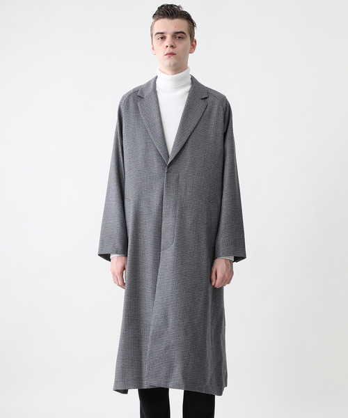 FIT MIHARAYASUHIRO】Hound Tooth Long Coat（チェスターコート