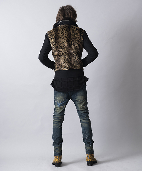 NO ID.（ノーアイディ）の「mj5961-ウール×フェイクファーグリズリー