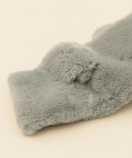 BEAUTY&YOUTH UNITED ARROWS（ビューティーアンドユースユナイテッドアローズ）の「BY∴ フェイクファーマフラー ◆（ストール/ショール・レディース・グレー/オリーブ/ブラウン/オフホワイト・FREE）」の9枚目の写真