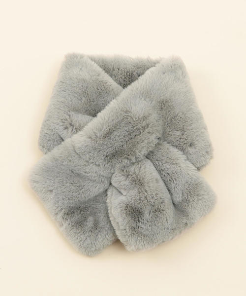 BEAUTY&YOUTH UNITED ARROWS（ビューティーアンドユースユナイテッドアローズ）の「BY∴ フェイクファーマフラー ◆（ストール/ショール・レディース・グレー/ブラウン/オフホワイト/オリーブ・FREE）」の5枚目の写真