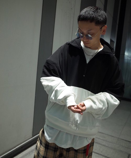 AFYF(エーエフワイエフ)の「AFYF 2018 POLY OVERSIZE ハーフZIP(その他アウター・メンズ・ホワイト×ブラック/ブラック×ホワイト・FREE)」の22枚目の写真