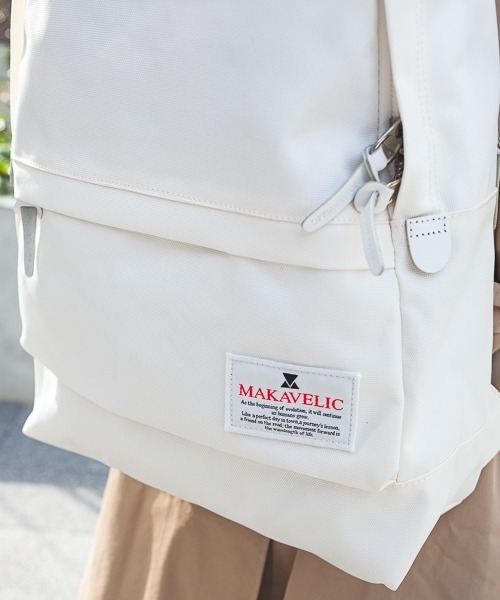 MAKAVELIC(マキャベリック)の「【62】【it】【MAKAVELIC】 TRUCS STANDARD DAYPACK(バックパック/リュック・レディース・ホワイト/ブラック・FREE)」の6枚目の写真