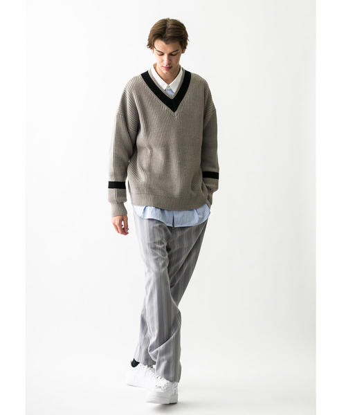 monkey time ワイド ストレート ストライプ MONKEY TIME（モンキータイム）の「＜monkey time＞ TW RANDOM STRIPE