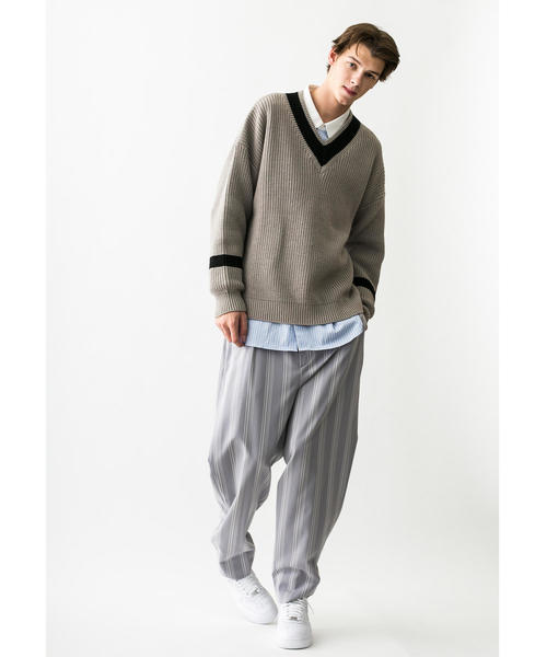 monkey time ワイド ストレート ストライプ MONKEY TIME（モンキータイム）の「＜monkey time＞ TW RANDOM STRIPE