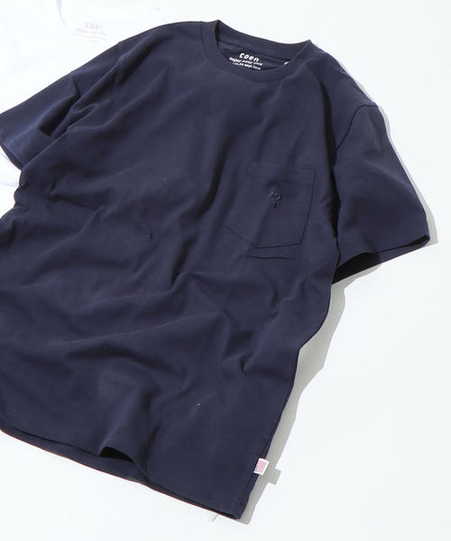 coen（コーエン）の「USAコットンクルーネックTシャツ（Tシャツ/カットソー・メンズ・ホワイト/ネイビー・X-LARGE/LARGE/SMALL/MEDIUM）」の18枚目の写真