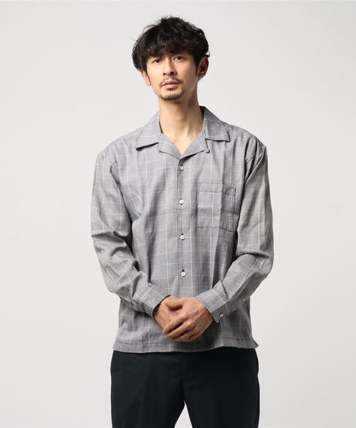 VIBGYOR(ヴィブジョー)の「VIBGYOR Select/ オープンカラー チェックシャツ(シャツ/ブラウス・メンズ・ブラック系その他/グレー系その他/ベージュ系その他/ベージュ系その他2・MEDIUM/LARGE/X-LARGE)」の11枚目の写真