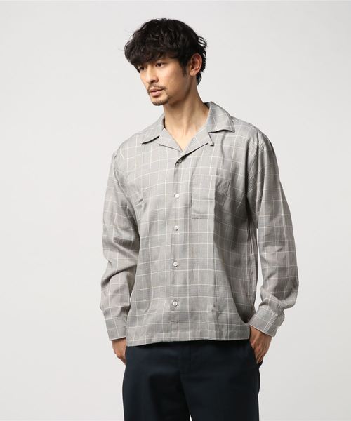 VIBGYOR(ヴィブジョー)の「VIBGYOR Select/ オープンカラー チェックシャツ(シャツ/ブラウス・メンズ・ブラック系その他/グレー系その他/ベージュ系その他/ベージュ系その他2・MEDIUM/LARGE/X-LARGE)」の8枚目の写真