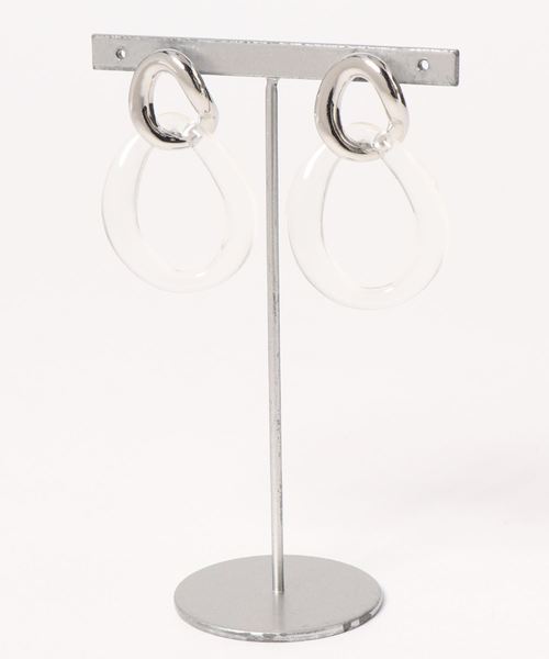 LOWRYS FARM(ローリーズファーム)の「ヒネリ2レンリングピアス 834185(ピアス(両耳用)・レディース・ブラウン系その他/シルバー/ゴールド/クリア・FREE)」の9枚目の写真