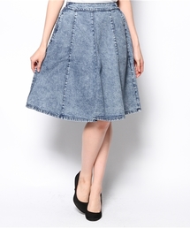 WEGO | WEGO/デニムミドルフレアスカート(デニムスカート)