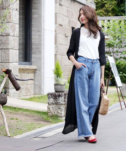 2wayカシュクールロングカーディガン ワンピース（カーディガン/ボレロ