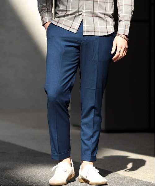 EDIFICE(エディフィス)の「TRギャバ イージーテーパー パンツ(その他パンツ・メンズ・チャコールグレー/ブラック/ネイビー/ブラウン・LARGE/MEDIUM/SMALL)」の4枚目の写真