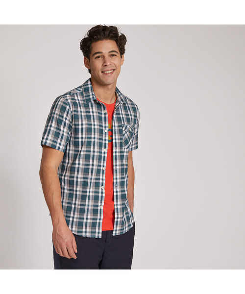 AIGLE（エーグル）の「ガーネル（シャツ/ブラウス・メンズ・オレンジ/インディゴブルー・MEDIUM/LARGE/X-LARGE）」の2枚目の写真