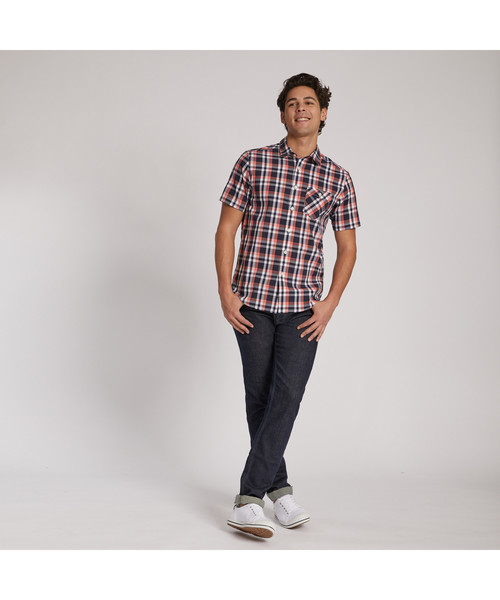 AIGLE（エーグル）の「ガーネル（シャツ/ブラウス・メンズ・オレンジ/インディゴブルー・MEDIUM/LARGE/X-LARGE）」の7枚目の写真