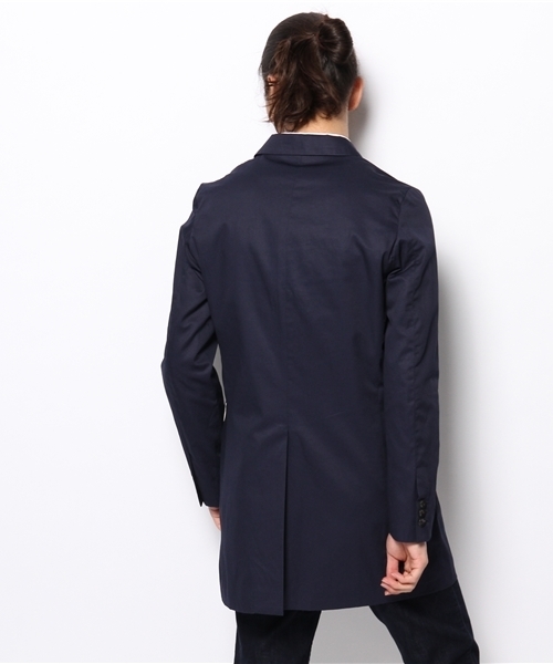 AMERICAN RAG CIE（アメリカンラグシー）の「AMERICAN RAG CIE コットンチェスターコート 114-AKS-M141-CO029∴（チェスターコート・メンズ・ネイビー/ベージュ/カーキ・2/1/3）」の6枚目の写真